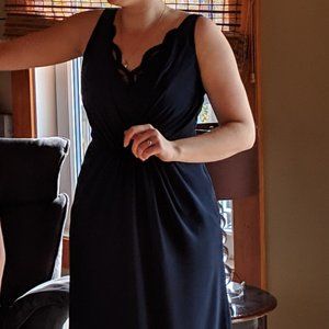 Dark Blue Full Length Bridesmaid Dress - S/M